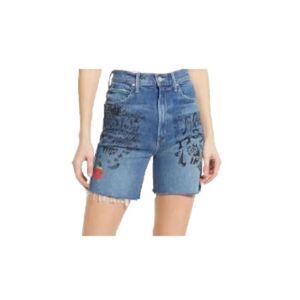 Mother Superior High-Waisted Smoking Frayed Hem Shorts Never Enough 27 NWOT